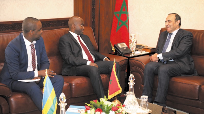 Habib El Malki reçoit le secrétaire d'Etat rwandais chargé de la Communauté de l'Afrique de l'Est