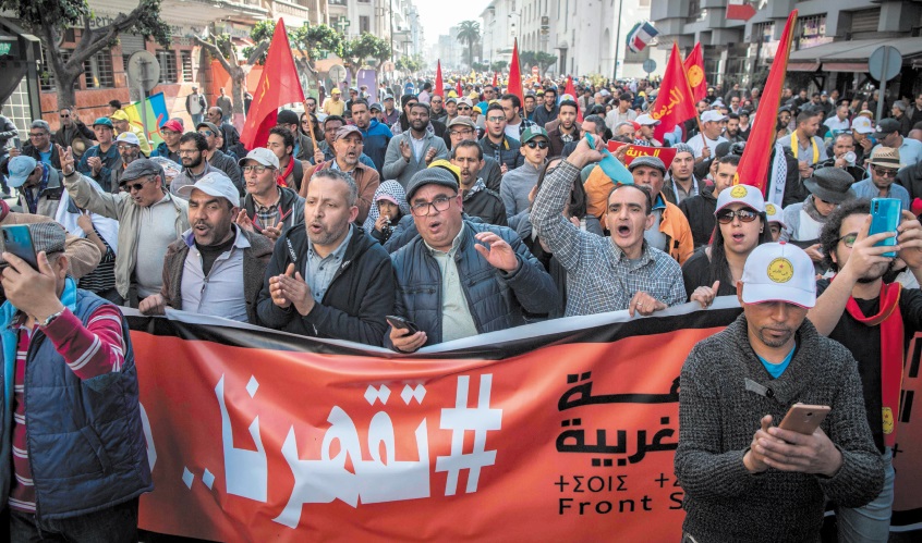Manifestation à Casablanca contre les inégalités sociales