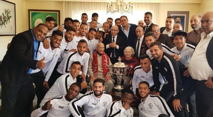 Si Abderrahmane et Marie-Hélène El Youssoufi  ont fêté avec le TAS un sacre attendu depuis 80 ans