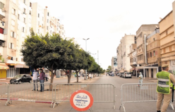 Tout un quartier de Hay Mohammadi confiné Tout un quartier de Hay Mohammadi confiné