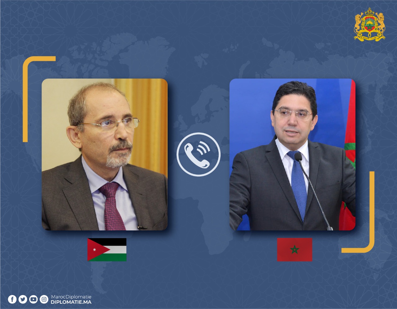 Soutien jordanien aux efforts du Maroc
