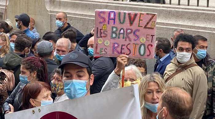 Manifestation à Marseille contre les mesures sanitaires