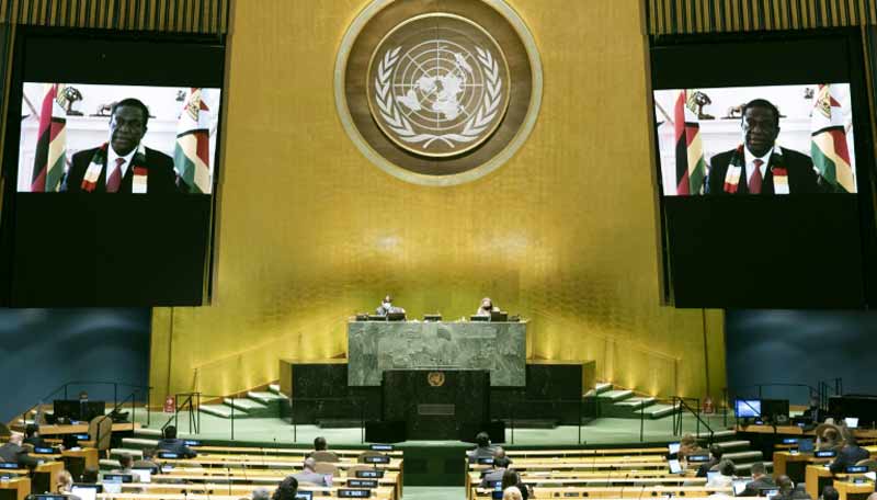 A l'ONU, le président du Zimbabwe demande la levée des sanctions occidentales