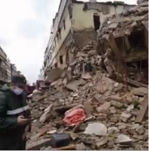 Effondrement d' une maison et du toit d’ un four traditionnel à Casablanca
