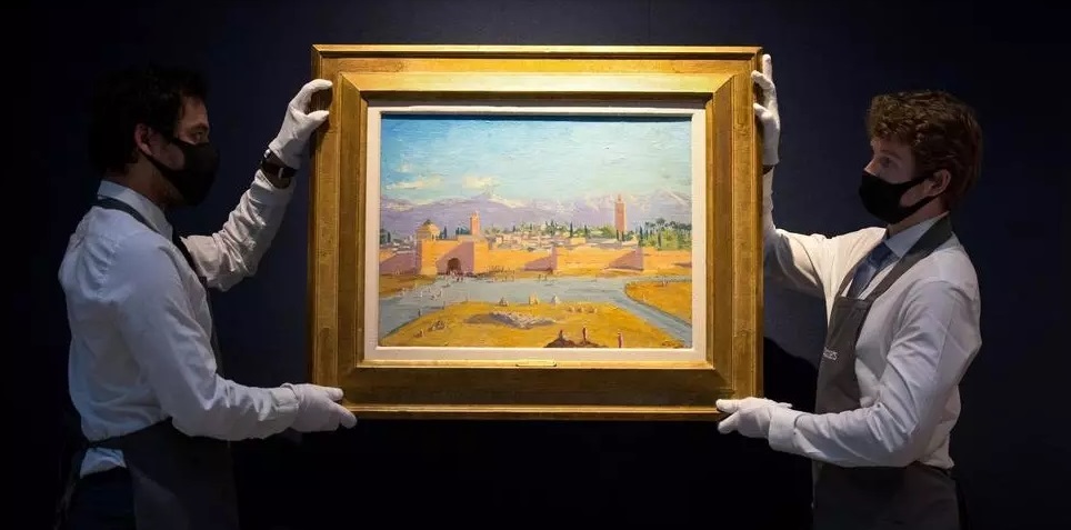 La toile de Churchill représentant la mosquée Koutoubia adjugée à 7 millions de livres sterling