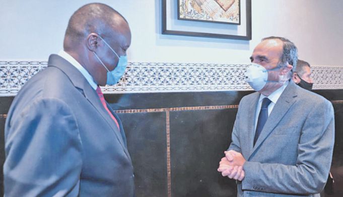 Habib El Malki s ’ entretient avec le président par intérim du Parlement panafricain Habib El Malki s ’ entretient avec le président par intérim du Parlement panafricain