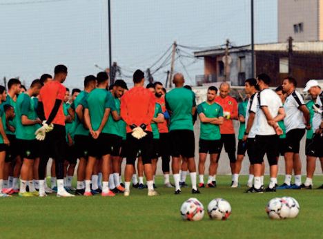 La sélection nationale des joueurs locaux en stage à Maâmora