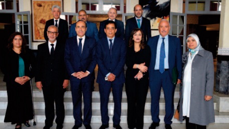 Réunion hebdomadaire du bureau de la Chambre des représentants sous la présidence de Habib El Malki