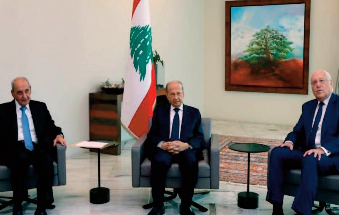 Première réunion du nouveau gouvernement libanais