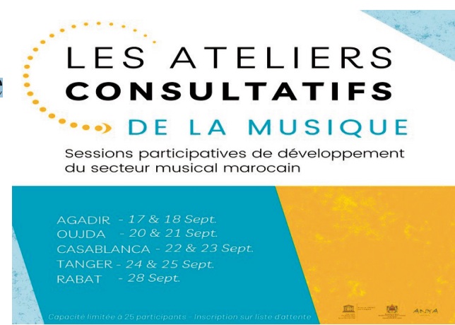 Des ateliers consultatifs de la musique aux quatre coins du Royaume