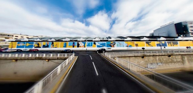 Présentation d’ une fresque murale géante à Casablanca