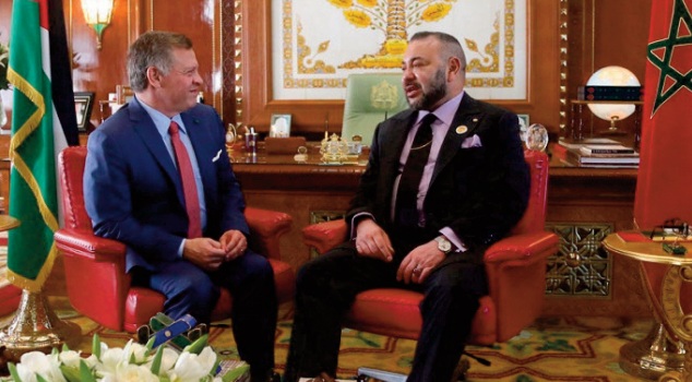 Entretien téléphonique entre S.M le Roi et le Souverain hachémite de Jordanie