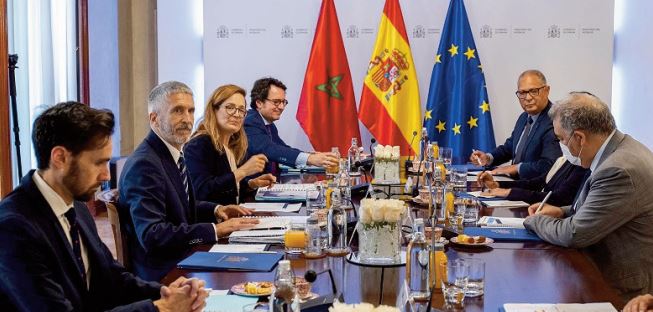 Réunion de travail à Madrid entre Abdelouafi Laftit et son homologue espagnol