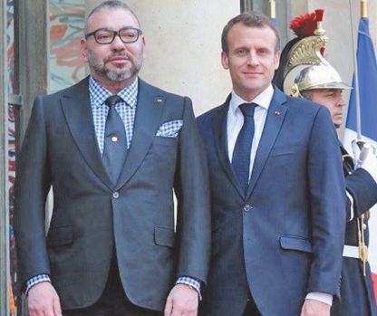 S.M le Roi félicite le Président français à l'occasion de la fête nationale de son pays