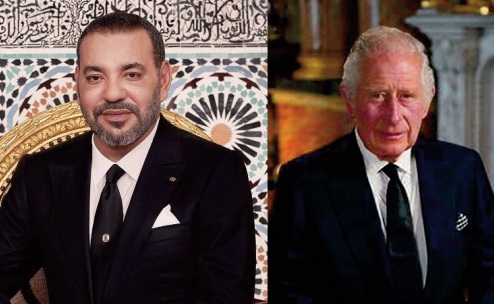 S.M le Roi félicite S.M le Roi Charles III à l'occasion de son intronisation