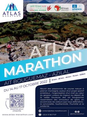 Première édition de l’Atlas Marathon de la vallée Heureuse d’Ait Bouguemez Première édition de l’Atlas Marathon de la vallée Heureuse d’Ait Bouguemez