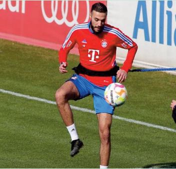 Noussair Mazraoui de retour à l'entraînement Noussair Mazraoui de retour à l'entraînement