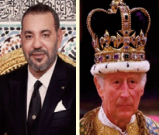 S.M le Roi Mohammed VI félicite S.M Charles III et S.M Camilla à l'occasion de leur couronnement Souverain du Royaume-Uni et Reine