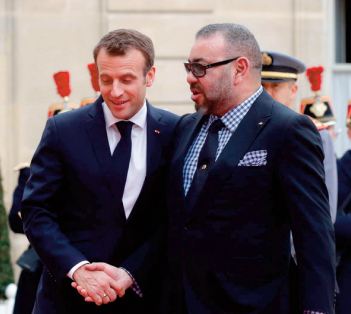 SM le Roi félicite le président français à l'occasion de la fête nationale de son pays