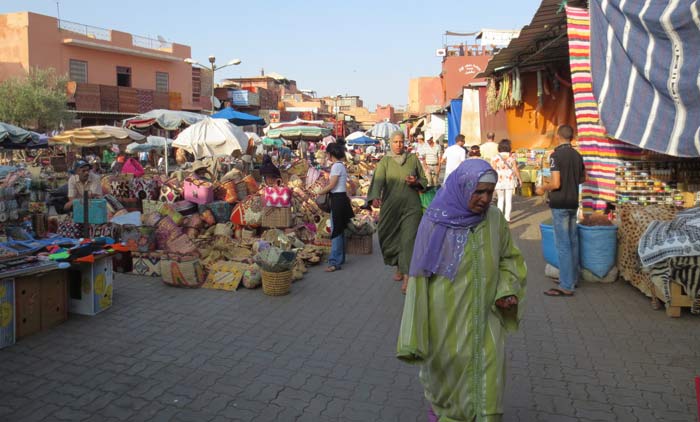 The consumer price index fell slightly in Marrakech at the end of February