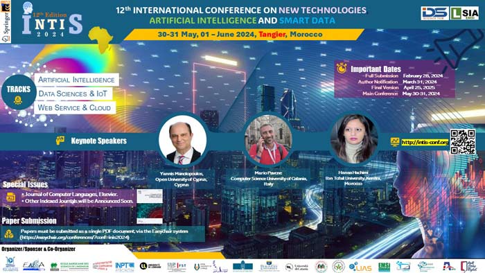 INTIS 2024 : La 12ème Conférence internationale sur les nouvelles technologies en mai à Tanger INTIS 2024 : La 12ème Conférence internationale sur les nouvelles technologies en mai à Tanger