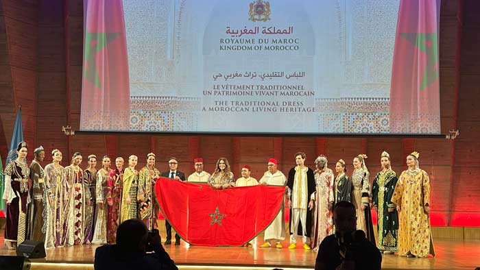 Le caftan marocain brille de mille feux à la Semaine africaine de l’UNESCO Le caftan marocain brille de mille feux à la Semaine africaine de l’UNESCO