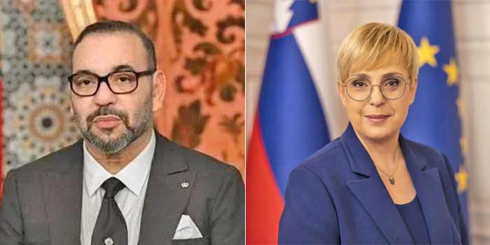 Sa Majesté le Roi félicite la Présidente slovène à l'occasion de la fête nationale de son pays