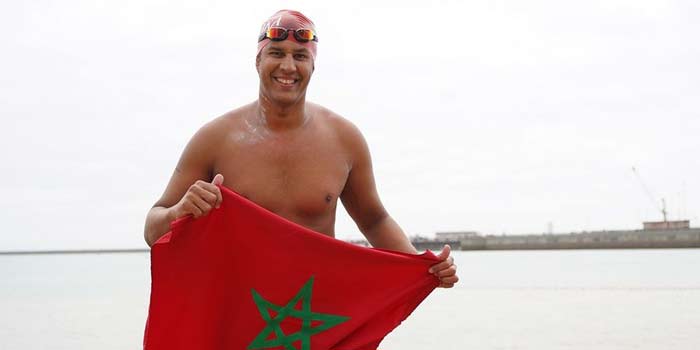 Hassan Baraka, premier Marocain à traverser la Manche à la nage Hassan Baraka, premier Marocain à traverser la Manche à la nage