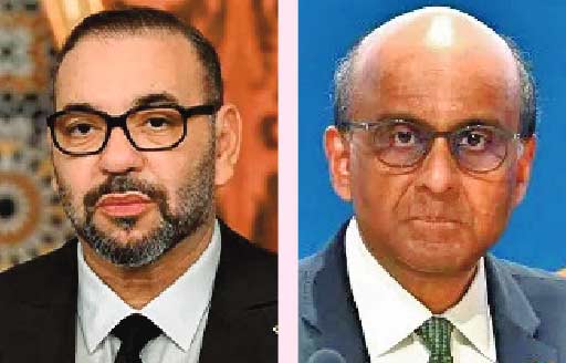 Sa Majesté le Roi félicite le Président de Singapour à l'occasion de la fête nationale de son pays Sa Majesté le Roi félicite le Président de Singapour à l'occasion de la fête nationale de son pays