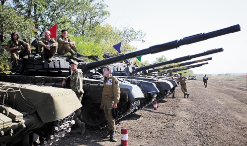 Retrait des chars dans l'est de l'Ukraine