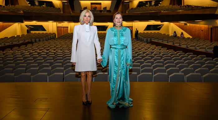 Sur Hautes Instructions de SM le Roi, SAR la Princesse Lalla Hasnaa, accompagnée de Mme Brigitte Macron, inaugure le Théâtre Royal de Rabat Sur Hautes Instructions de SM le Roi, SAR la Princesse Lalla Hasnaa, accompagnée de Mme Brigitte Macron, inaugure le Théâtre Royal de Rabat