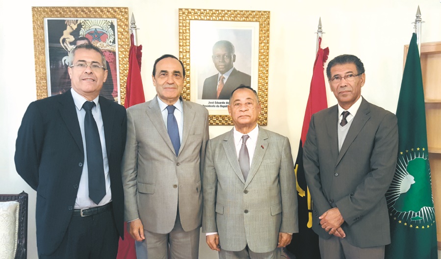 L’ambassadeur d’Angola à Rabat  reçoit une délégation de l’USFP
