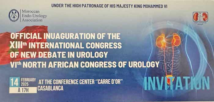 Tenue à Casablanca du congrès annuel de l'Association Marocaine d’Endo-Urologie Tenue à Casablanca du congrès annuel de l'Association Marocaine d’Endo-Urologie