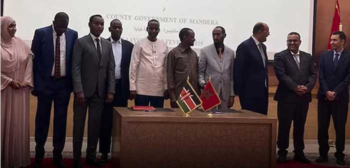 Accord-cadre de partenariat entre le Conseil de la région Laâyoune-Sakia El Hamra et le Gouvernement de Comté de Mandera au Kenya