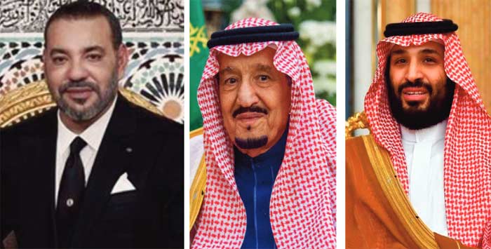 SM le Roi félicite le Serviteur des Lieux Saints de l'Islam et le Prince Héritier d'Arabie Saoudite à l’occasion du Jour de la Fondation