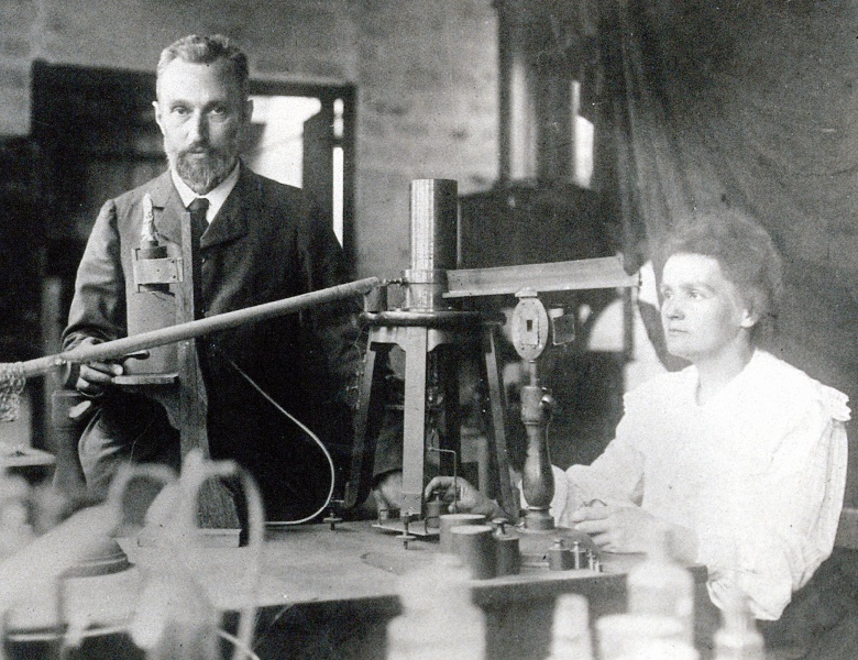Pierre et Marie Curie.