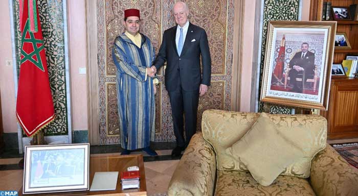 Nasser Bourita s’entretient à Rabat avec Staffan de Mistura Nasser Bourita s’entretient à Rabat avec Staffan de Mistura