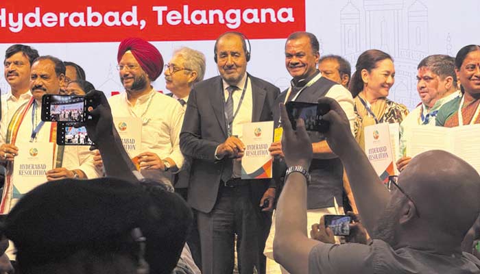 Intenses échanges et participation remarquée de l’USFP au Congrès de la justice mondiale en Inde Intenses échanges et participation remarquée de l’USFP au Congrès de la justice mondiale en Inde