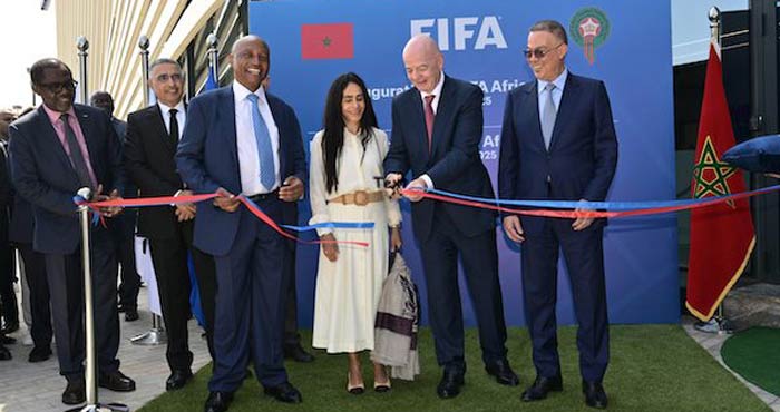 Inauguration au complexe Mohammed VI de football du bureau Afrique de la FIFA Inauguration au complexe Mohammed VI de football du bureau Afrique de la FIFA
