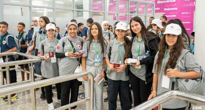 Retour des enfants maqdessis après deux semaines de colonie de vacances au Maroc