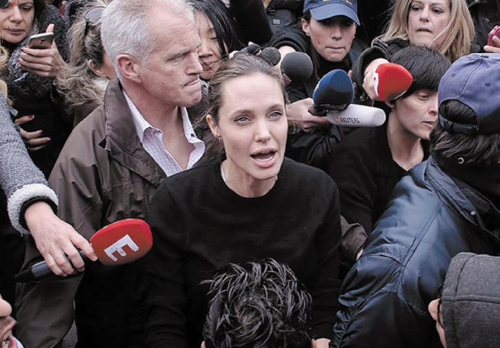 Angelina Jolie en Grèce pour la cause des migrants