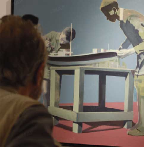 Vernissage de l'exposition "Résonances" de l'artiste peintre Nabil El Makhloufi