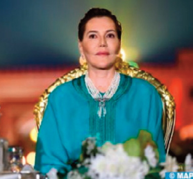 SAR la Princesse Lalla Hasnaa prend part à Abou Dhabi à une réception offerte en l'honneur des hautes personnalités participant au Congrès mondial de la nature de l'UICN