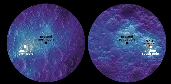 Il y a des milliards d'années, la lune s'est penchée