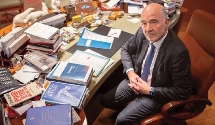 Le Français Pierre Moscovici, avocat de l'assainissement budgétaire, en route pour le Luxembourg