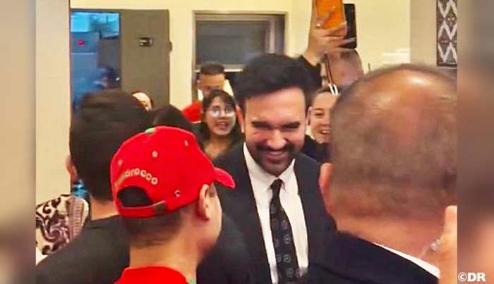 Zohran Mamdani surprend les supporters des Lions de l'Atlas dans un restaurant marocain