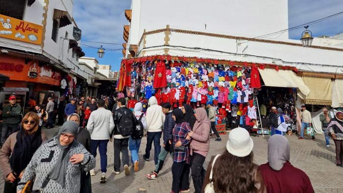 Des supporters sous le charme de l'ancienne médina de Rabat