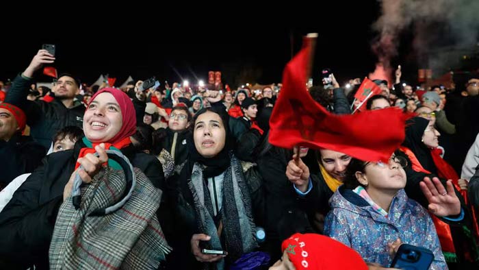 A Laâyoune, les femmes donnent de la voix pour soutenir les Lions de l'Atlas