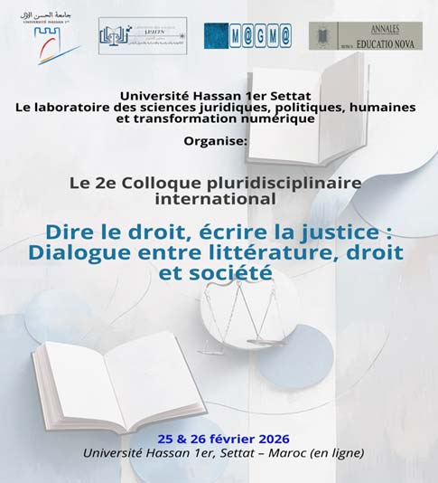 Colloque : Dire le droit, écrire la justice : textes, discours et pratiques critiques à l’échelle internationale