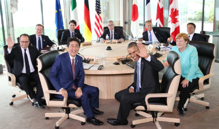 Le G7 s'ouvre sur l’économie mondiale, terrorisme et migrations à Ise-Shima au Japon